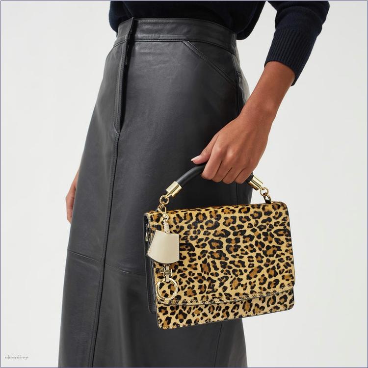  BAGRadleyUK Adie Road - Faux Leopard, Small Flapover Cross Body