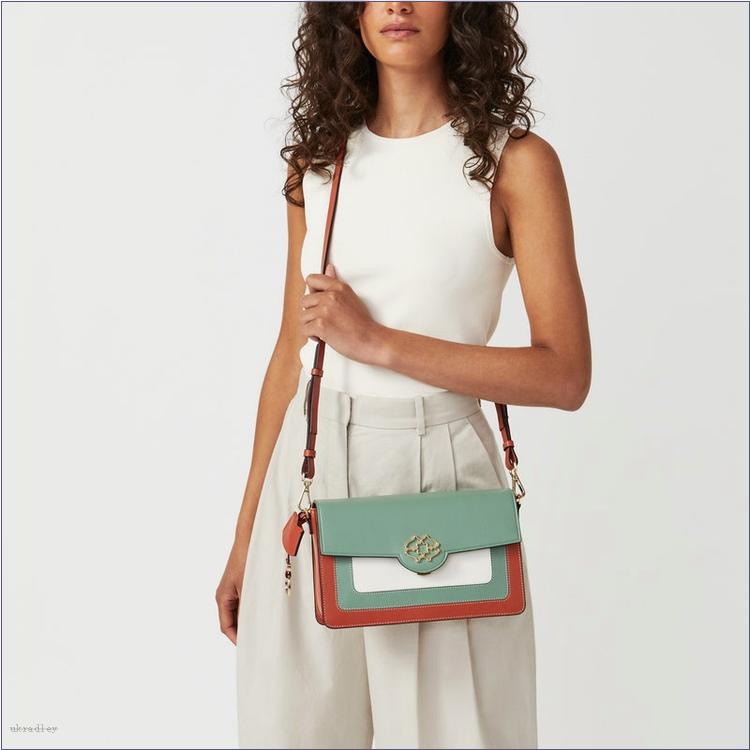  BAGRadleyUK Apsley Road - Inlay, Medium Flapover Crossbody