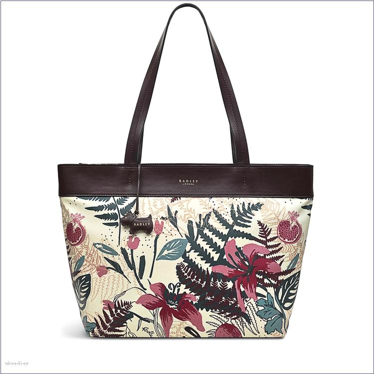  BAGRadleyUK Botanical Floral, Large Shoulder Tote Ziptop