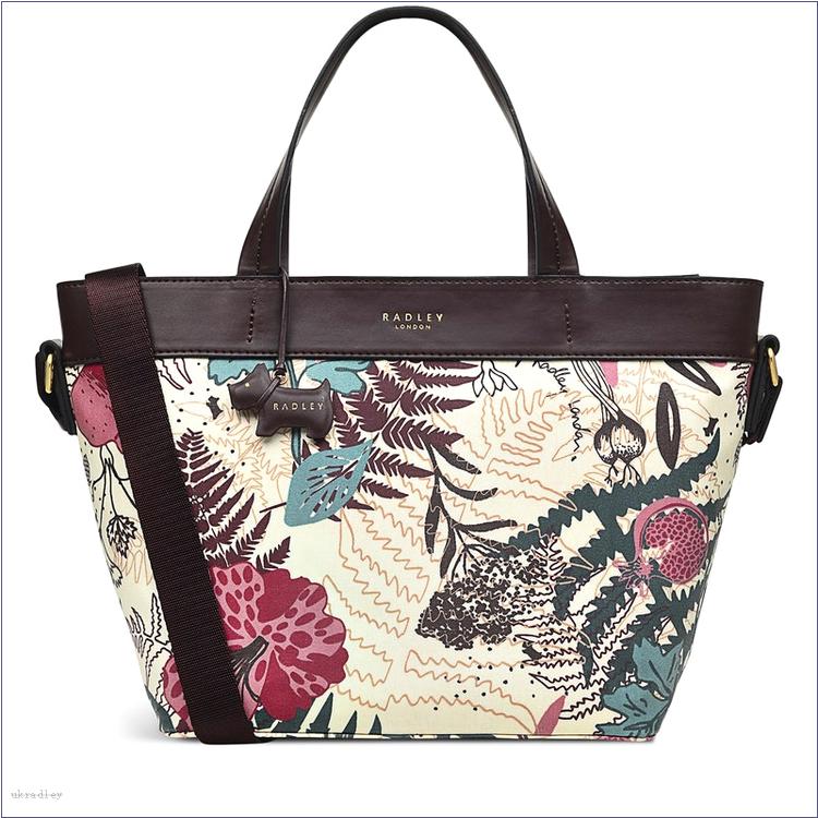  BAGRadleyUK Botanical Floral, Medium Grab Multiway Ziptop