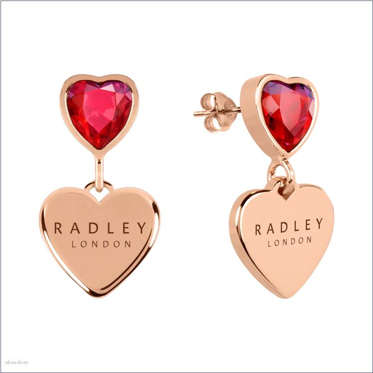  BAGRadleyUK Esher Street, Heart Drop Earrings