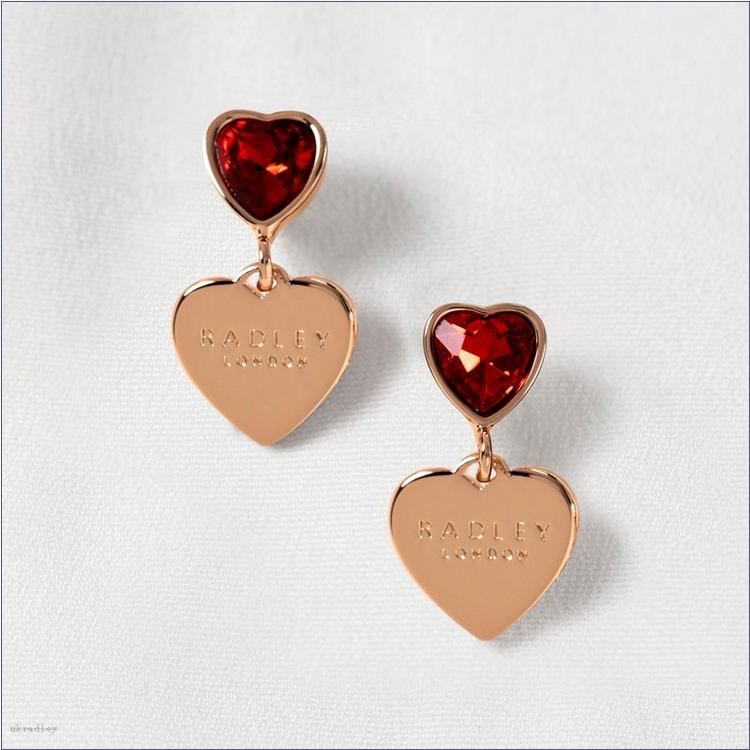  BAGRadleyUK Esher Street, Heart Drop Earrings