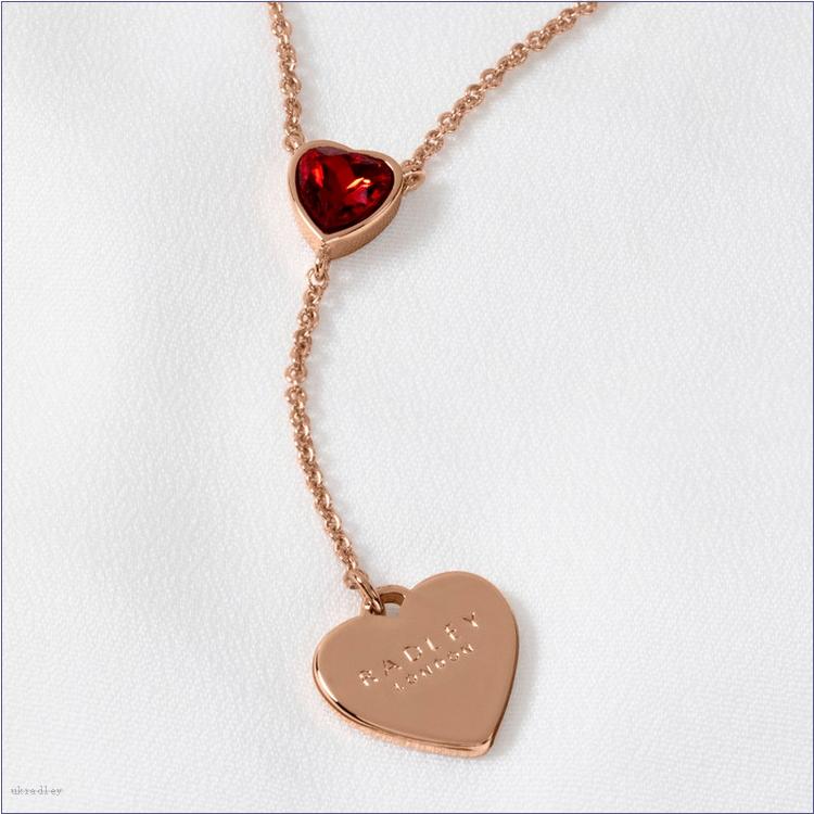  BAGRadleyUK Esher Street, Heart Drop Necklace