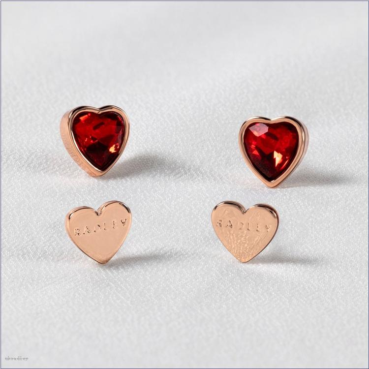  BAGRadleyUK Esher Street, Heart Twin Pack Earrings