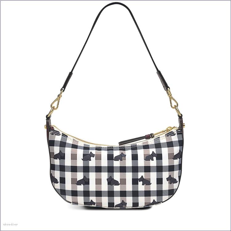  BAGRadleyUK Finsbury Park - Checked Dog, Small Zip-Top Shoulder Bag