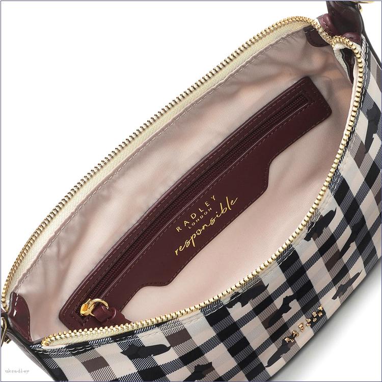  BAGRadleyUK Finsbury Park - Checked Dog, Small Zip-Top Shoulder Bag