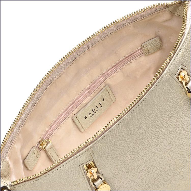  BAGRadleyUK Fountain Road - Metallic, Small Ziptop Crossbody