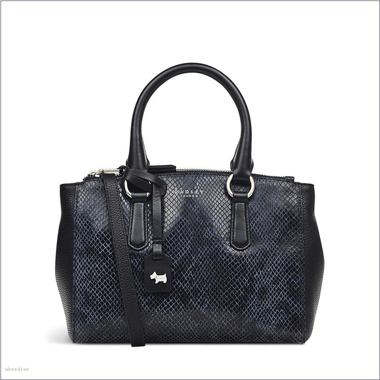  BAGRadleyUK Hampstead - Faux Python, Small Ziptop Grab