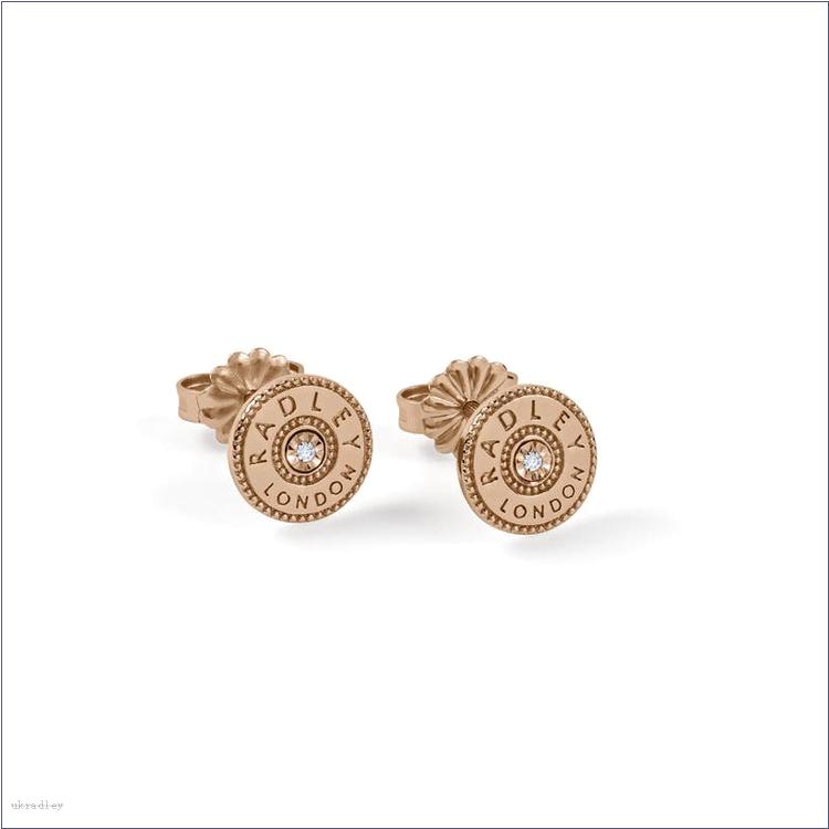  BAGRadleyUK Hatton Gardens, Disc Earrings With Diamonds