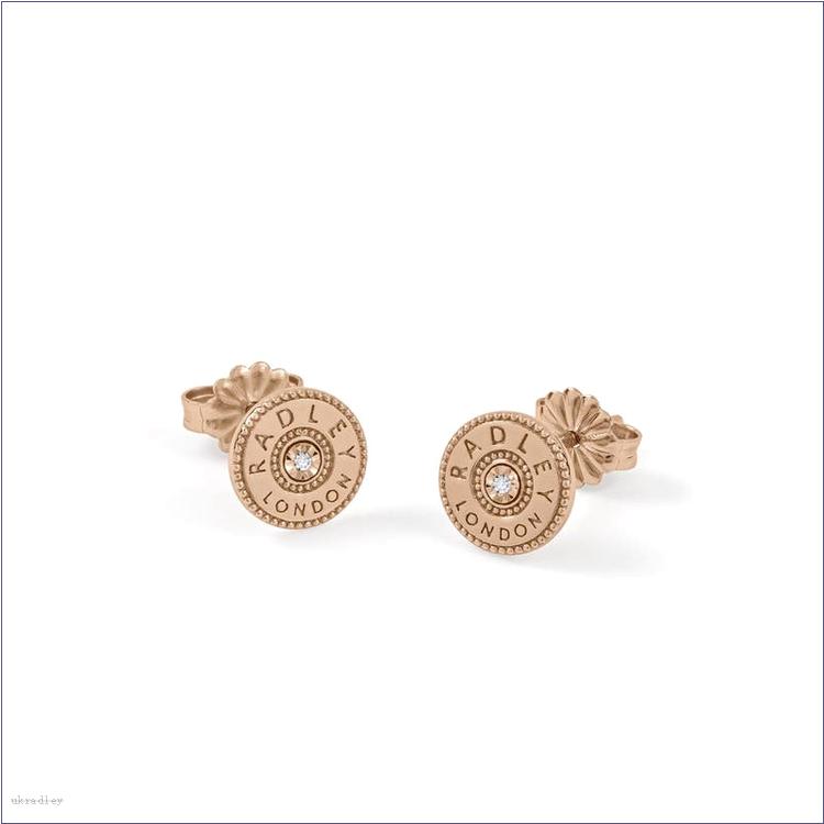  BAGRadleyUK Hatton Gardens, Disc Earrings With Diamonds