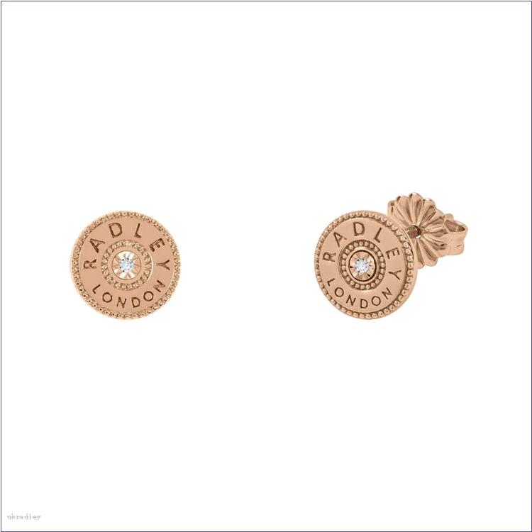  BAGRadleyUK Hatton Gardens, Disc Earrings With Diamonds