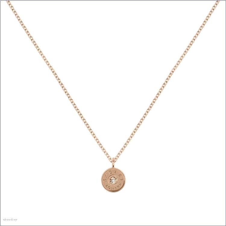  BAGRadleyUK Hatton Gardens, Disc Necklace With Diamonds