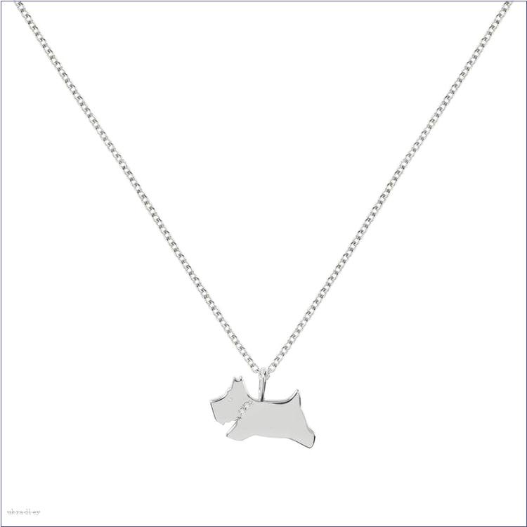  BAGRadleyUK Hatton Gardens, Leaping Dog Necklace With Diamonds