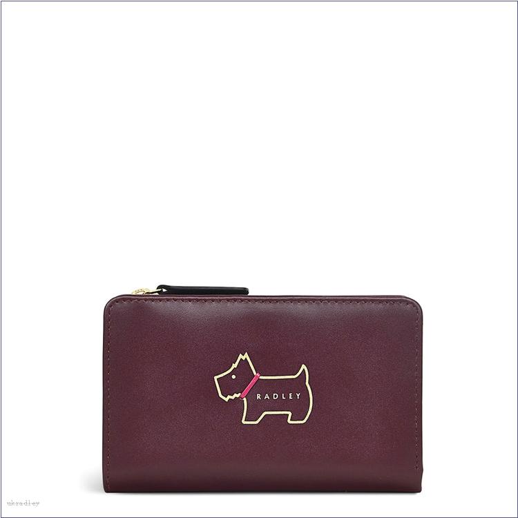  BAGRadleyUK Heritage Dog Outline, Medium Bifold Purse