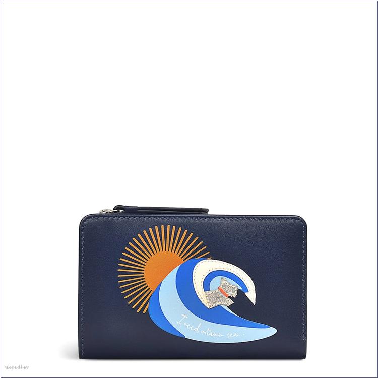  BAGRadleyUK I Need Vitamin Sea, Medium Bifold Purse