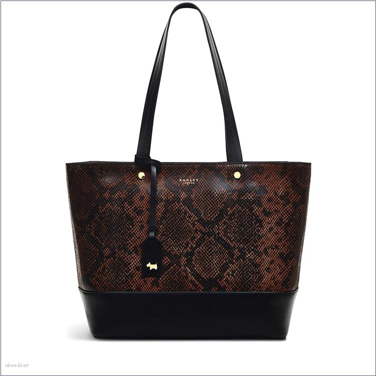  BAGRadleyUK Isabella Road - Faux Python, Medium Ziptop Tote