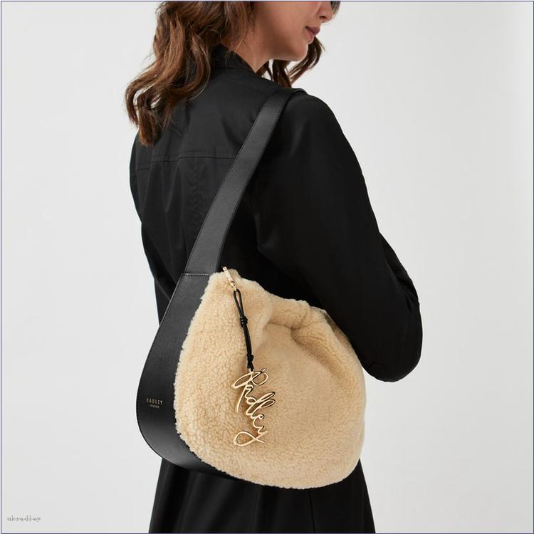  BAGRadleyUK Lewis Lane - Shearling, Medium Drawstring Shoulder