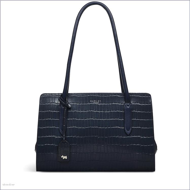  BAGRadleyUK Liverpool Street - Faux Croc, Medium Zip Around Shoulder