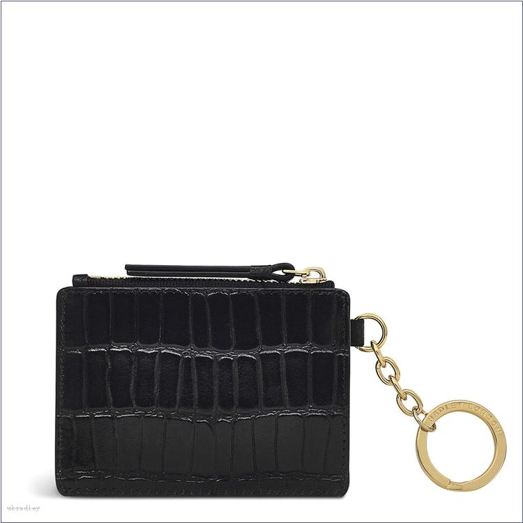  BAGRadleyUK Liverpool Street - Faux Croc, Small Keyring Cardholder