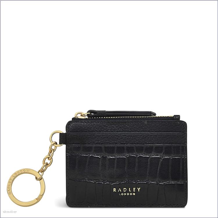  BAGRadleyUK Liverpool Street - Faux Croc, Small Keyring Cardholder