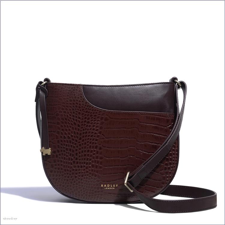  BAGRadleyUK London Pockets - Faux Croc, Medium Zip-Top Cross Body Bag