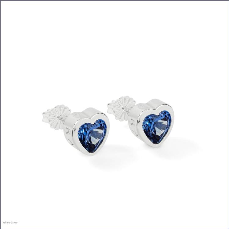  BAGRadleyUK Love BAGRadleyUK, Blue Stone Heart Earrings