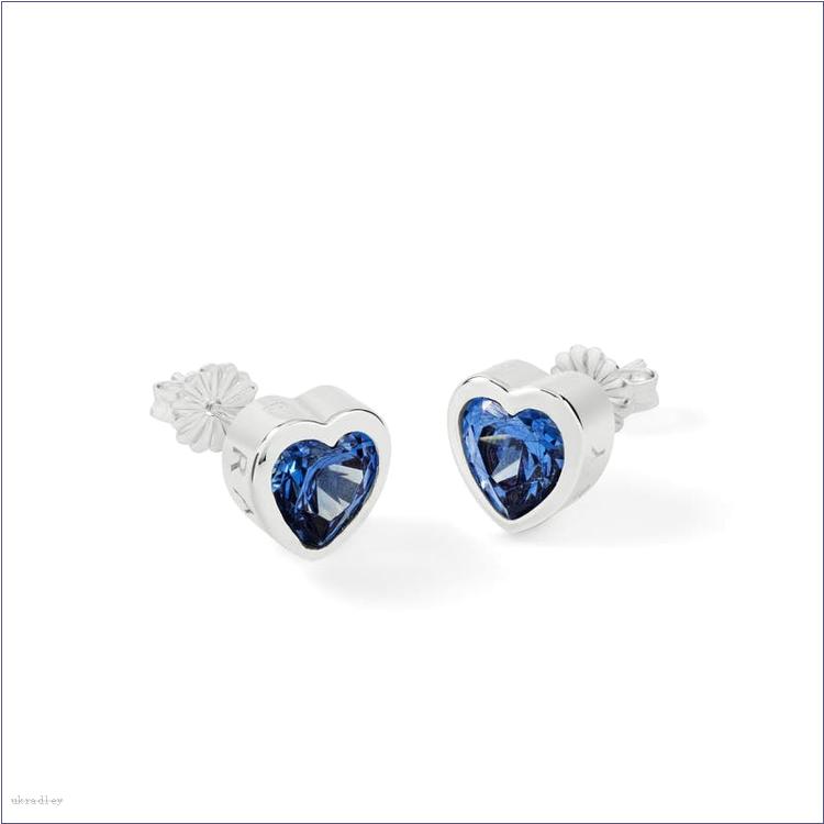  BAGRadleyUK Love BAGRadleyUK, Blue Stone Heart Earrings