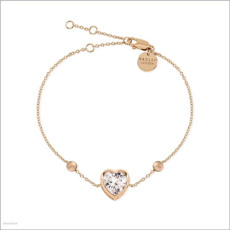  BAGRadleyUK Love BAGRadleyUK, Clear Stone Heart Bracelet