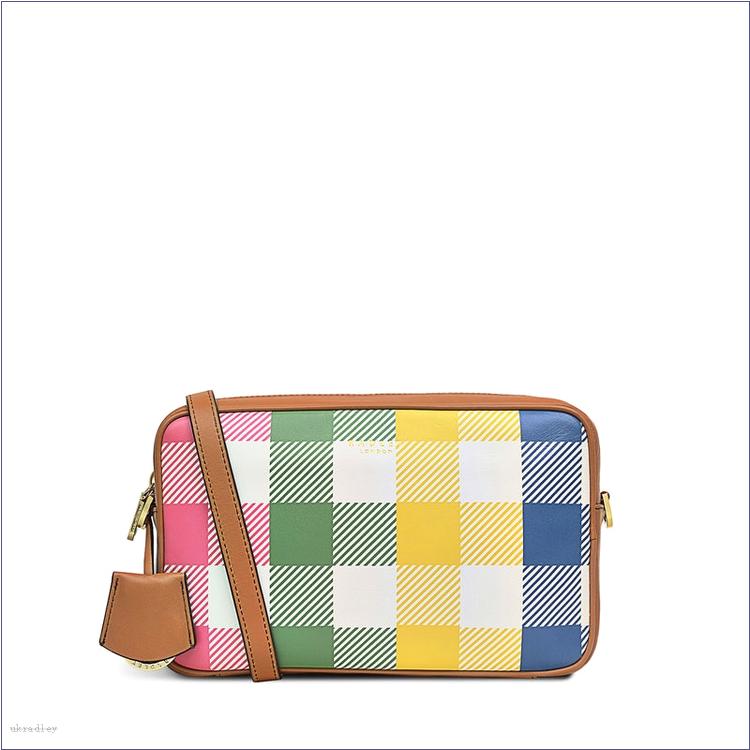  BAGRadleyUK Manor Grove - Gingham, Small Ziptop Camera Bag