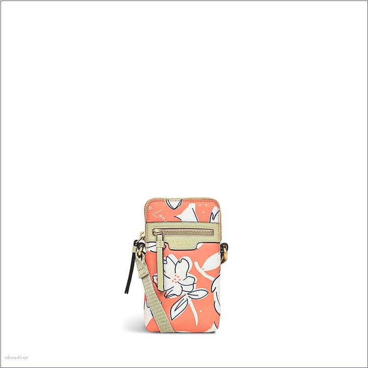  BAGRadleyUK Maple Cross - Thrift Floral, Medium Zip Around Phone Crossbody