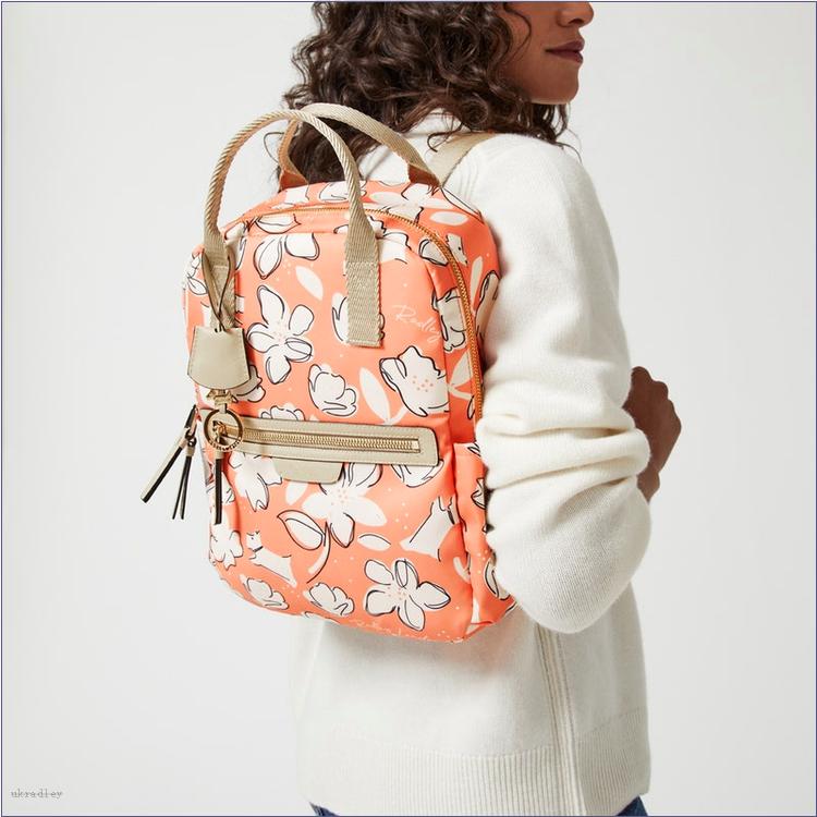  BAGRadleyUK Maple Cross - Thrift Floral, Medium Ziptop Backpack