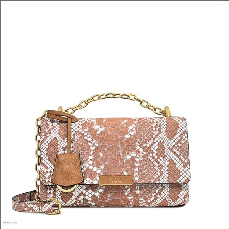  BAGRadleyUK Mill Bay Faux Snake, Medium Flapover Cross Body Bag