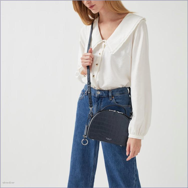  BAGRadleyUK Orchard Road - Faux Croc, Small Zip Around Crossbody