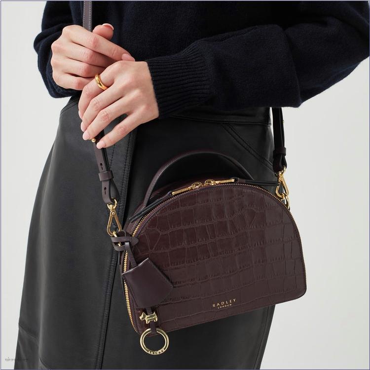  BAGRadleyUK Orchard Road - Faux Croc, Small Zip Around Crossbody