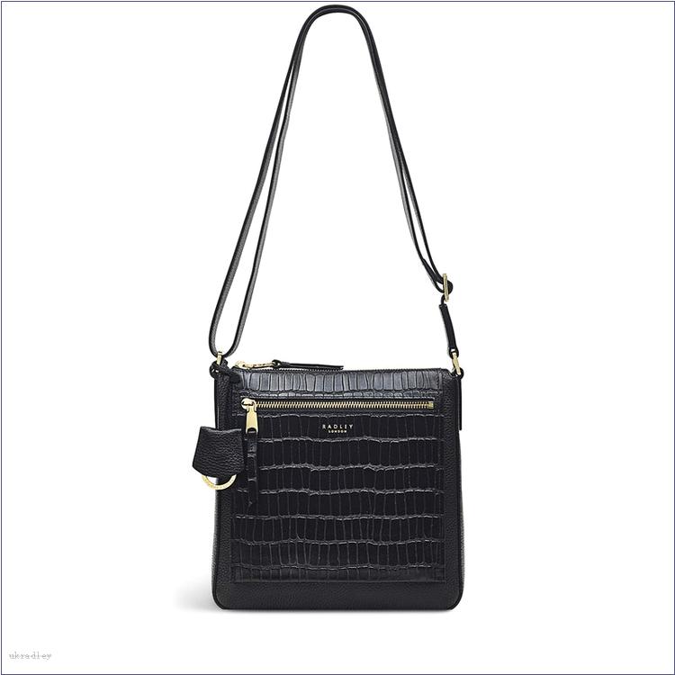  BAGRadleyUK Pear Gardens - Faux Croc, Small Ziptop Crossbody