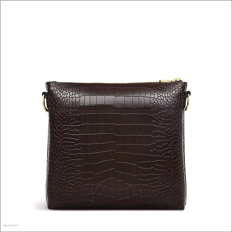  BAGRadleyUK Pockets 2.0 - Faux Croc, Medium Ziptop Crossbody