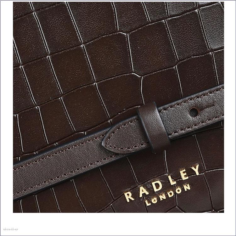  BAGRadleyUK Pockets 2.0 - Faux Croc, Small Ziptop Crossbody