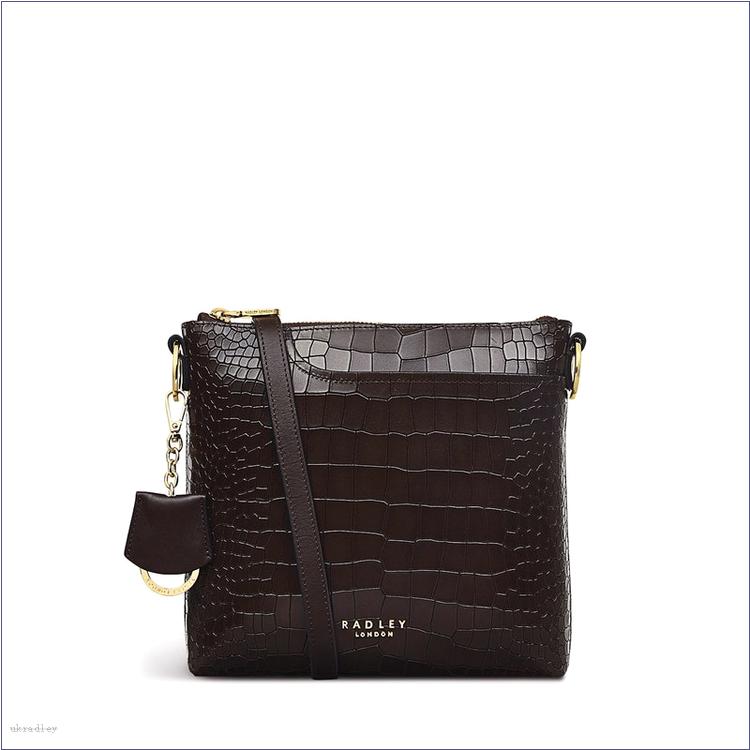  BAGRadleyUK Pockets 2.0 - Faux Croc, Small Ziptop Crossbody