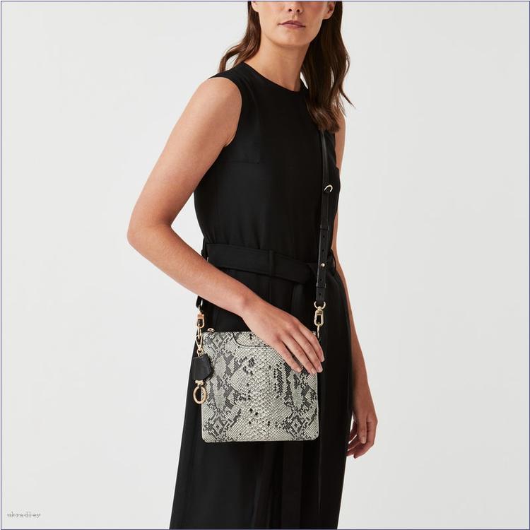  BAGRadleyUK Pockets 2.0 - Faux Snake, Small Ziptop Crossbody