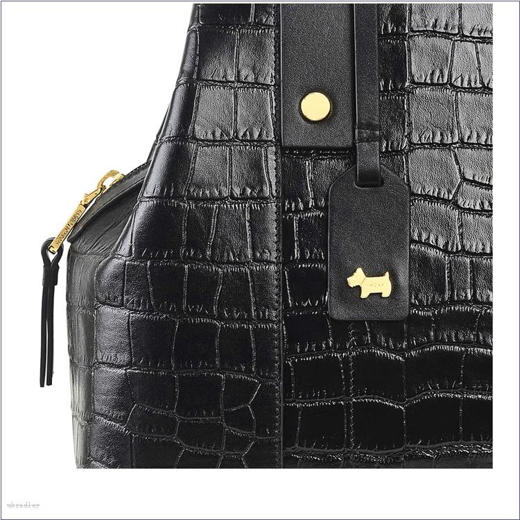  BAGRadleyUK Provence Street - Faux Croc, Medium Zip-Top Shoulder