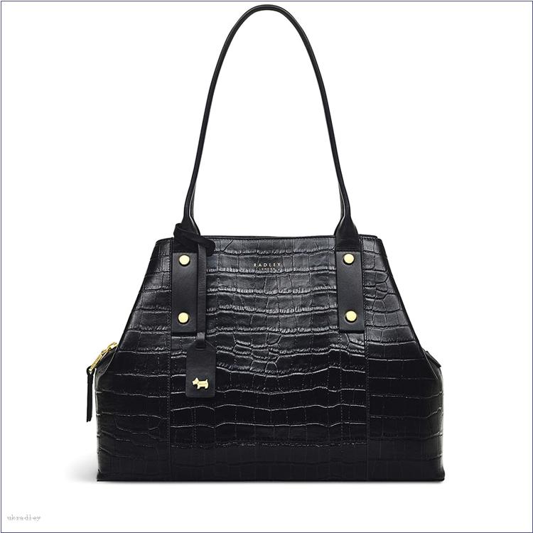  BAGRadleyUK Provence Street - Faux Croc, Medium Zip-Top Shoulder