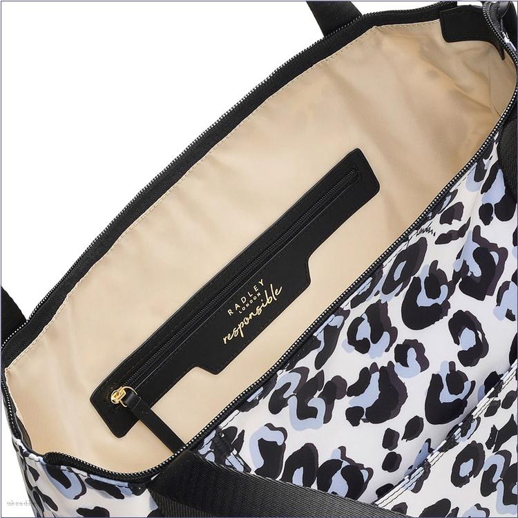  BAGRadleyUK BAGRadleyUK 24/7 Leopard, Medium Zip-Top Shoulder