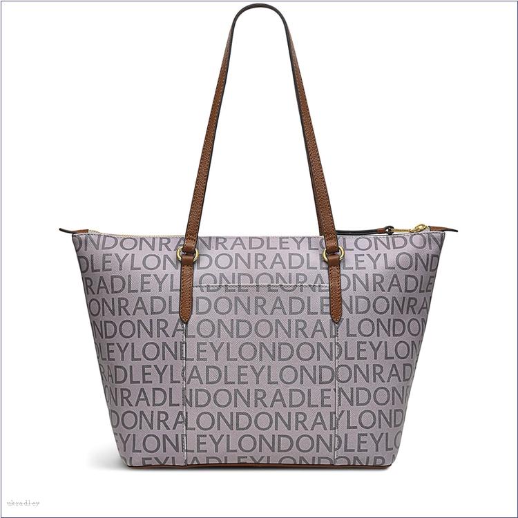  BAGRadleyUK Signature Logo, Medium ZipTop Tote Bag