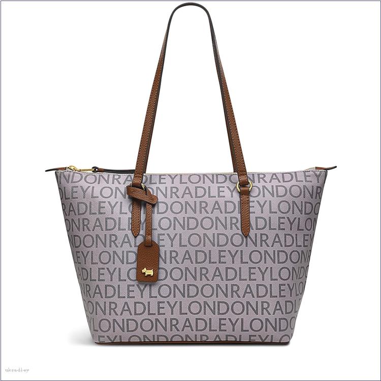  BAGRadleyUK Signature Logo, Medium ZipTop Tote Bag